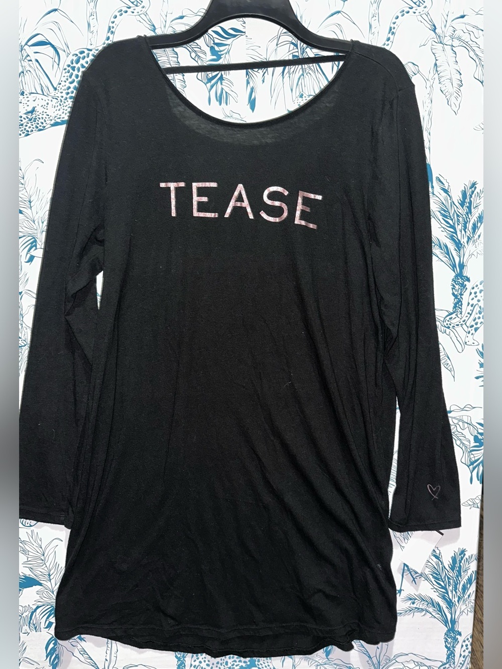 Victoria Secret Black 'TEASE' Long Sleeve Women's Dress
